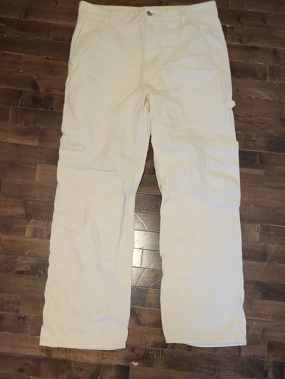 H&M Men's Cargo Pants in Light Beige